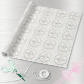 Gepersonaliseerde Monogram Bruiloftsverpakking Pap Cadeaupapier