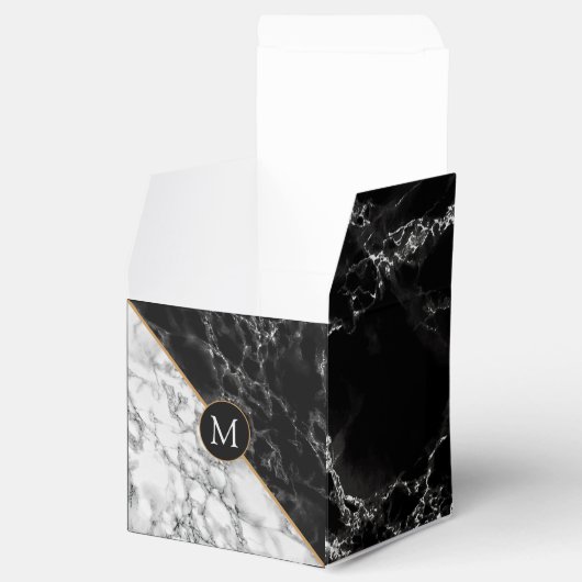 Gepersonaliseerde Monogram Cadeaudoos met uw brief Bedankdoosjes (Geopend)