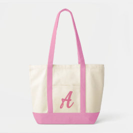 Gepersonaliseerde Monogram Canvas tas, Aangepaste Tote Bag