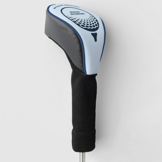 Gepersonaliseerde Monogram Club Naam Golfheadcover (Schuin)