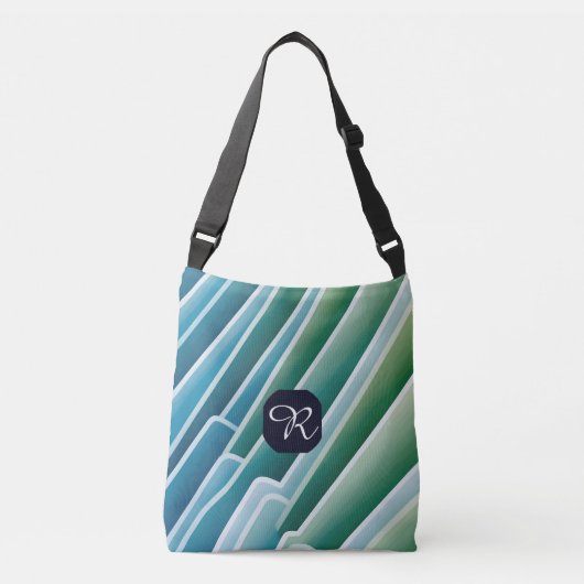 Gepersonaliseerde Monogram Crossbody Bag – Modern Tas (Voorkant)