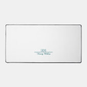 Gepersonaliseerde Monogram Desk Mat – Elegant Cust (Voorkant)