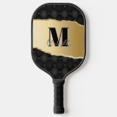 Gepersonaliseerde Monogram Elegant Script Naam Pickleball Paddle (Voorkant)