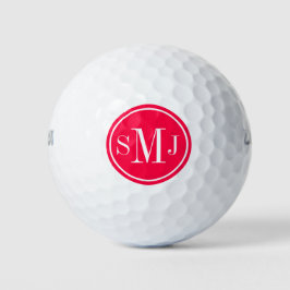 Gepersonaliseerde Monogram en Amerikaans Roos Lijs Golfballen