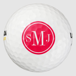 Gepersonaliseerde Monogram en Amerikaans Roos Lijs Golfballen