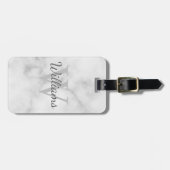 Gepersonaliseerde monogram en de Marmer van de Naa Bagagelabel (Voorkant horizontaal)