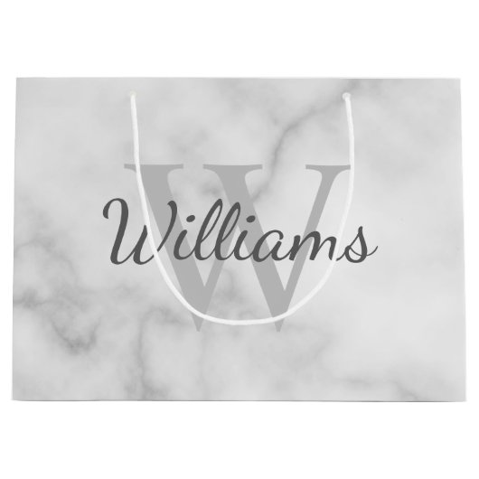 Gepersonaliseerde monogram en de Marmer van de Naa Groot Cadeauzakje (Voorkant)