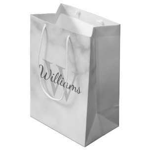 Gepersonaliseerde monogram en de Marmer van de Naa Medium Cadeauzakje