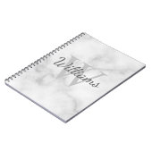 Gepersonaliseerde monogram en de Marmer van de Naa Notitieboek (Linkerzijde)