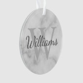 Gepersonaliseerde monogram en de Marmer van de Naa Ornament (voorkant)