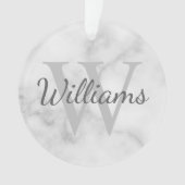 Gepersonaliseerde monogram en de Marmer van de Naa Ornament (voorkant)