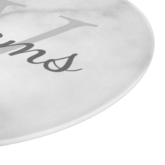 Gepersonaliseerde monogram en de Marmer van de Naa Snijplank (Hoek)