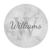 Gepersonaliseerde monogram en de Marmer van de Naa Snijplank (Voorkant)