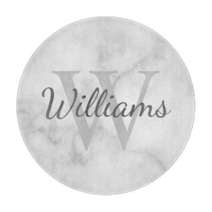 Gepersonaliseerde monogram en de Marmer van de Naa Snijplank