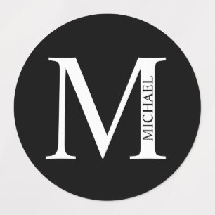 Gepersonaliseerde monogram- en naamlabels labels