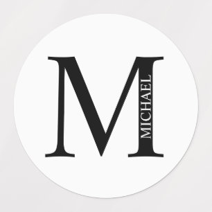 Gepersonaliseerde monogram- en naamlabels labels