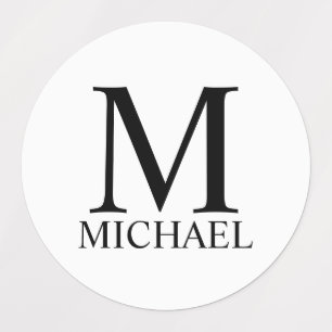 Gepersonaliseerde monogram- en naamlabels labels