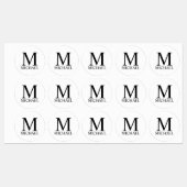 Gepersonaliseerde monogram- en naamlabels labels (Vel)