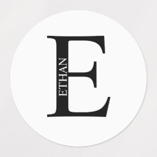 Gepersonaliseerde monogram- en naamlabels labels