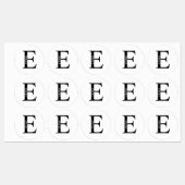 Gepersonaliseerde monogram- en naamlabels labels (Vel)