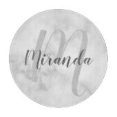 Gepersonaliseerde monogram en naammarkering snijplank (Voorkant)