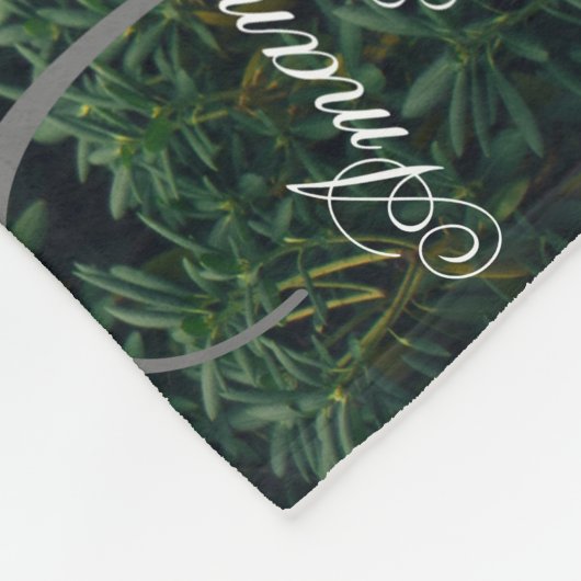 Gepersonaliseerde Monogram Foto Pas getrouwd Keeps Fleece Deken (Hoek)