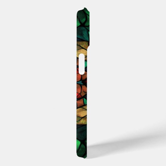 Gepersonaliseerde Monogram Glas in lood Kerst Case-Mate iPhone Case (Achterkant / Rechts)