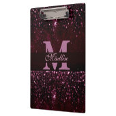 gepersonaliseerde monogram glitter klembord (Links)