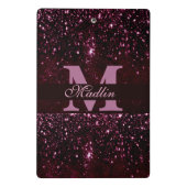 gepersonaliseerde monogram glitter mini klembord (Achterkant)