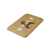 Gepersonaliseerde Monogram Gold Luxury Elegant Abs Badmat (Gekanteld)