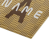 Gepersonaliseerde Monogram Gold Luxury Elegant Abs Snijplank (Hoek)