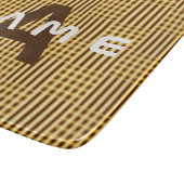 Gepersonaliseerde Monogram Gold Luxury Elegant Abs Snijplank (Hoek)