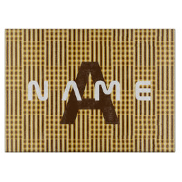 Gepersonaliseerde Monogram Gold Luxury Elegant Abs Snijplank