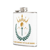 Gepersonaliseerde Monogram Golf Club Naam Heupfles (Links)