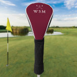 Gepersonaliseerde Monogram Golf Clubs Bourgondië r Golfheadcover<br><div class="desc">Pas het monogram aan in klassieke typografie aan om een uniek golfcadeau te creëer en in het belang van elke golfer. Ontworpen door: Thisnotme©</div>