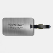 Gepersonaliseerde Monogram Golf Swing Bagagelabel (Achterkant horizontaal)