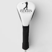 Gepersonaliseerde Monogram Golf Swing Golfheadcover (Voorkant)