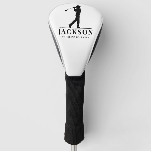 Gepersonaliseerde Monogram Golf Swing Golfheadcover (Voorkant)