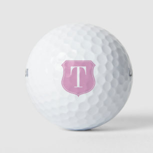 Gepersonaliseerde monogram golfbal cadeau set voor golfballen