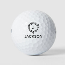 Gepersonaliseerde Monogram Golfballen met Naam