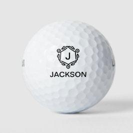 Gepersonaliseerde Monogram Golfballen met Naam