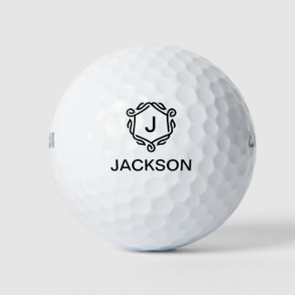 Gepersonaliseerde Monogram Golfballen met Naam