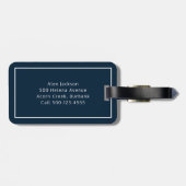 Gepersonaliseerde Monogram Golfer Voeg uw Logo toe Bagagelabel (Achterkant horizontaal)