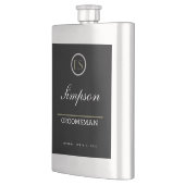 Gepersonaliseerde Monogram Groomsman Gift Flacon (Links)