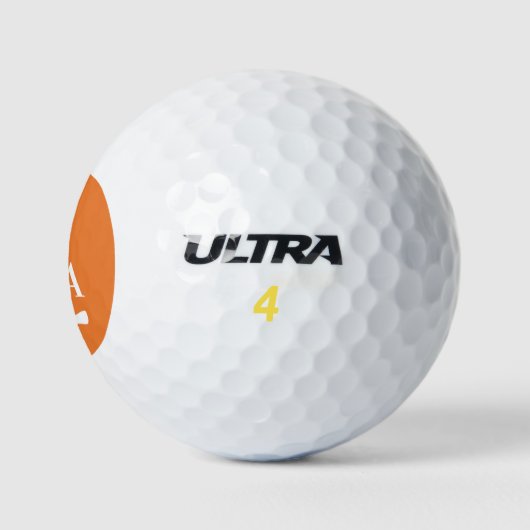 Gepersonaliseerde Monogram initialen met gekruiste Golfballen (Logo)