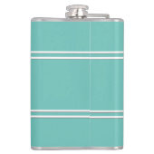 Gepersonaliseerde Monogram Initialen Minimalistisc Heupfles (Achterkant)