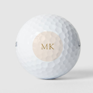 Gepersonaliseerde monogram Initialen Modern Blush Golfballen