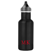 Gepersonaliseerde Monogram Initialen Modern Rood Z