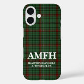 Gepersonaliseerde Monogram iPhone Case Golf liefhe (Achterkant)