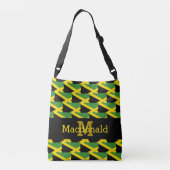 Gepersonaliseerde Monogram JAMAICA VLAG Crossbody Tas (Achterkant)